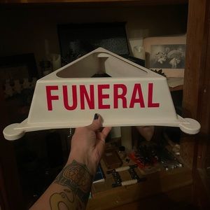 1970’s Funeral Sign